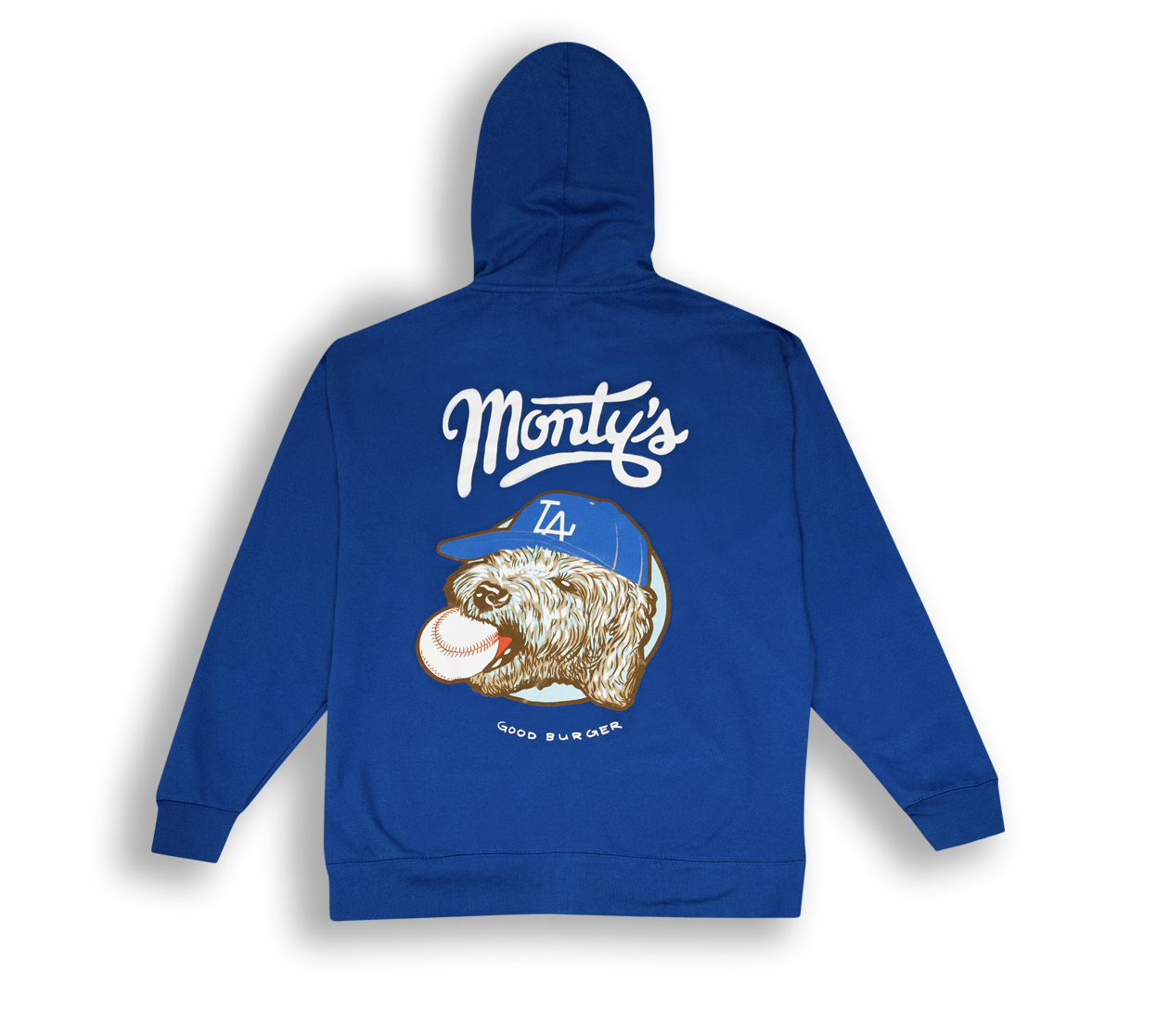Dodgy Monty Hoodie ⚾️ — Monty's Good Burger